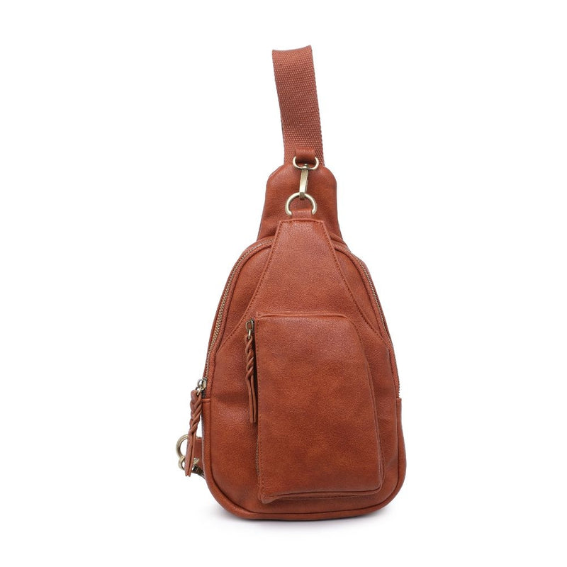 Wendall Sling Backpack in Tan