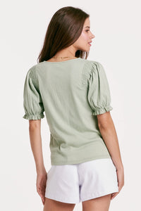 Roz Top in Lily Pad