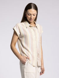 Mali Shirt in Retro Rainbow Stripe