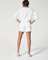 Spanx 4" Twill Shorts in Bright White