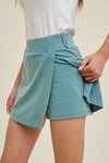 Teal Washed Skort