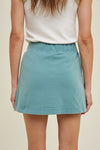 Teal Washed Skort