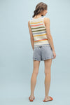 Multi-Color Striped Sweater Tank
