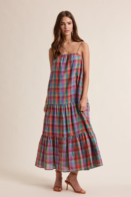 Plaid Maxi Dress