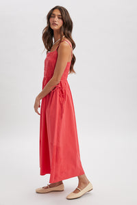 Poppy Smocked Midi Dress