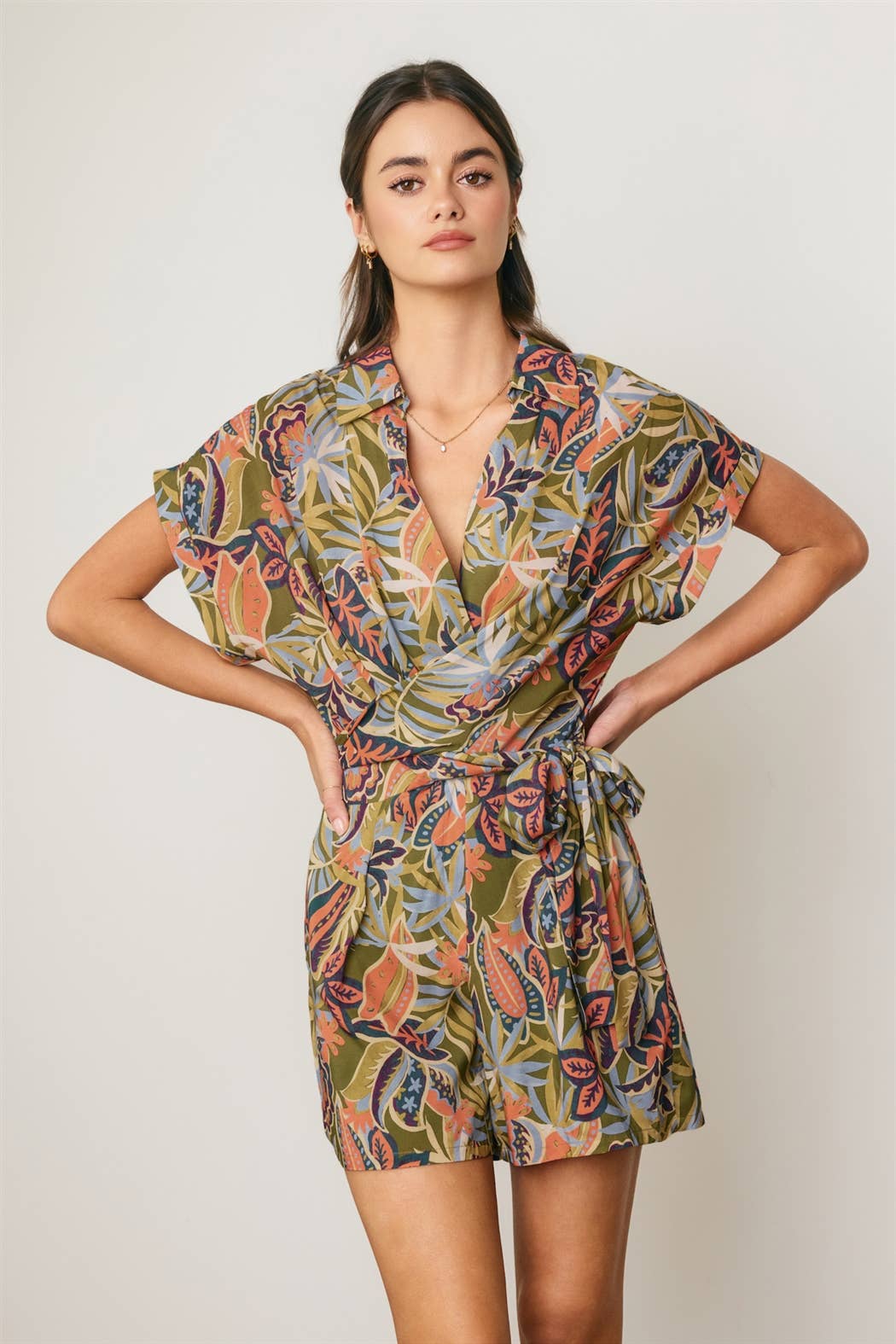 Island Waist Tie Romper