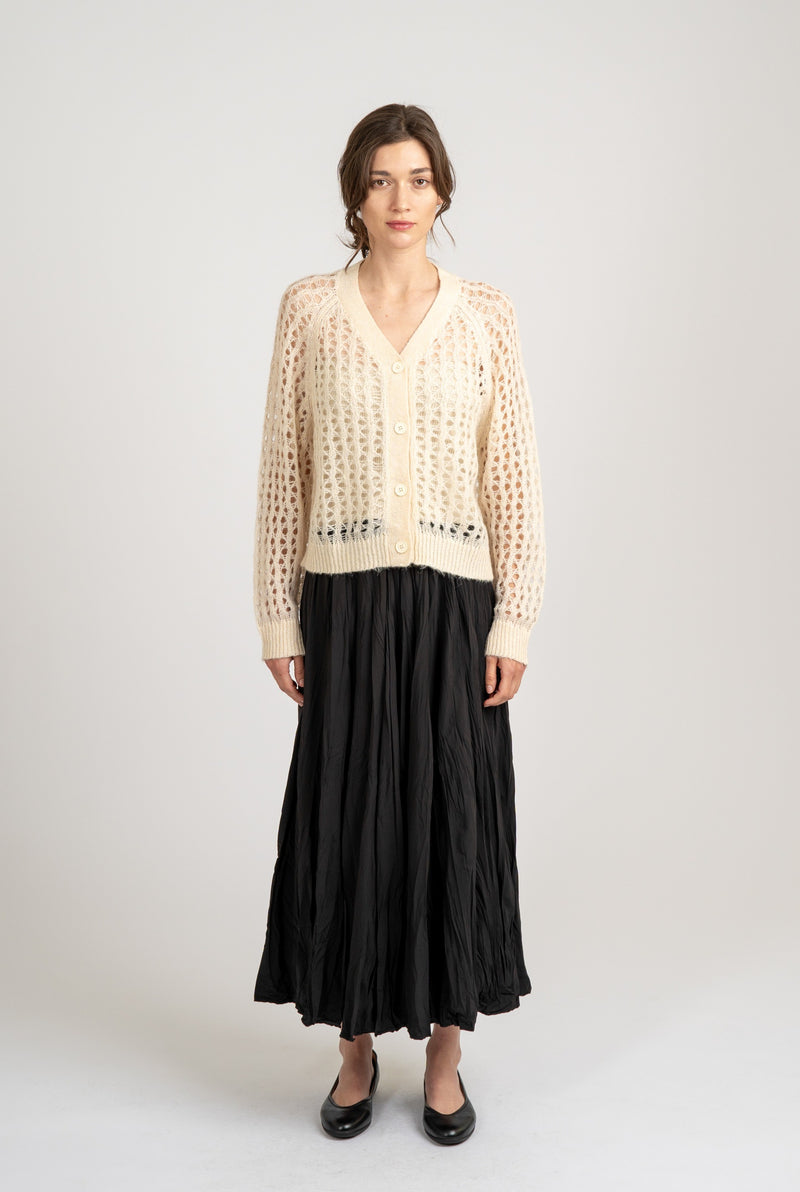 Sheer Crochet Cardigan
