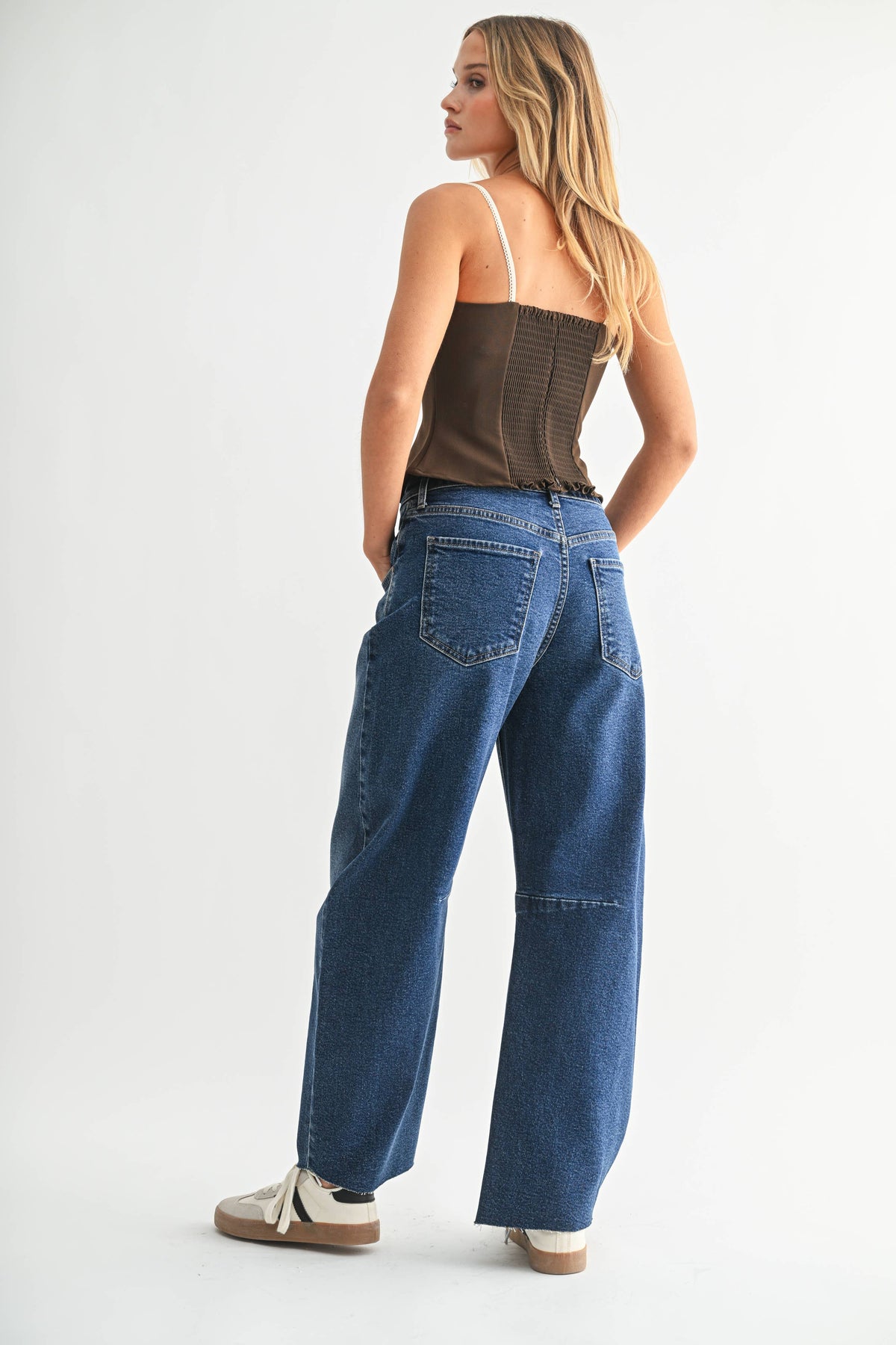 Barrel Jean Dark Denim