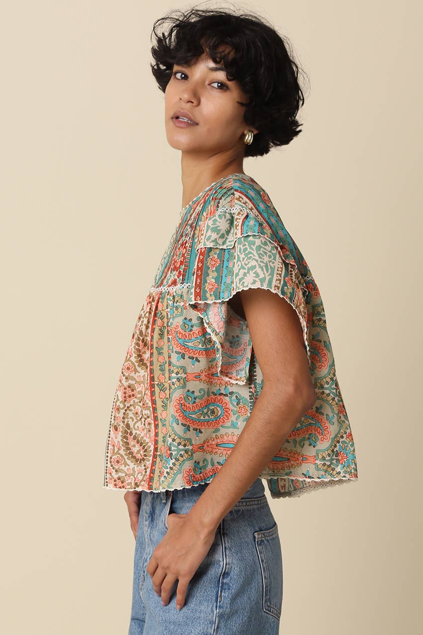Teresa Flutter Sleeve Top