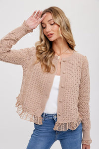 Lace Trim Sweater