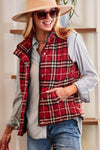 Plaid Padded Vest