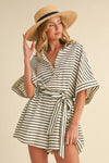 Relaxed Striped Romper