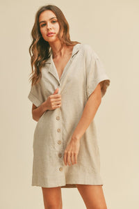 Buttondown shirt dress