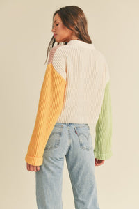 Color Block Cardigan