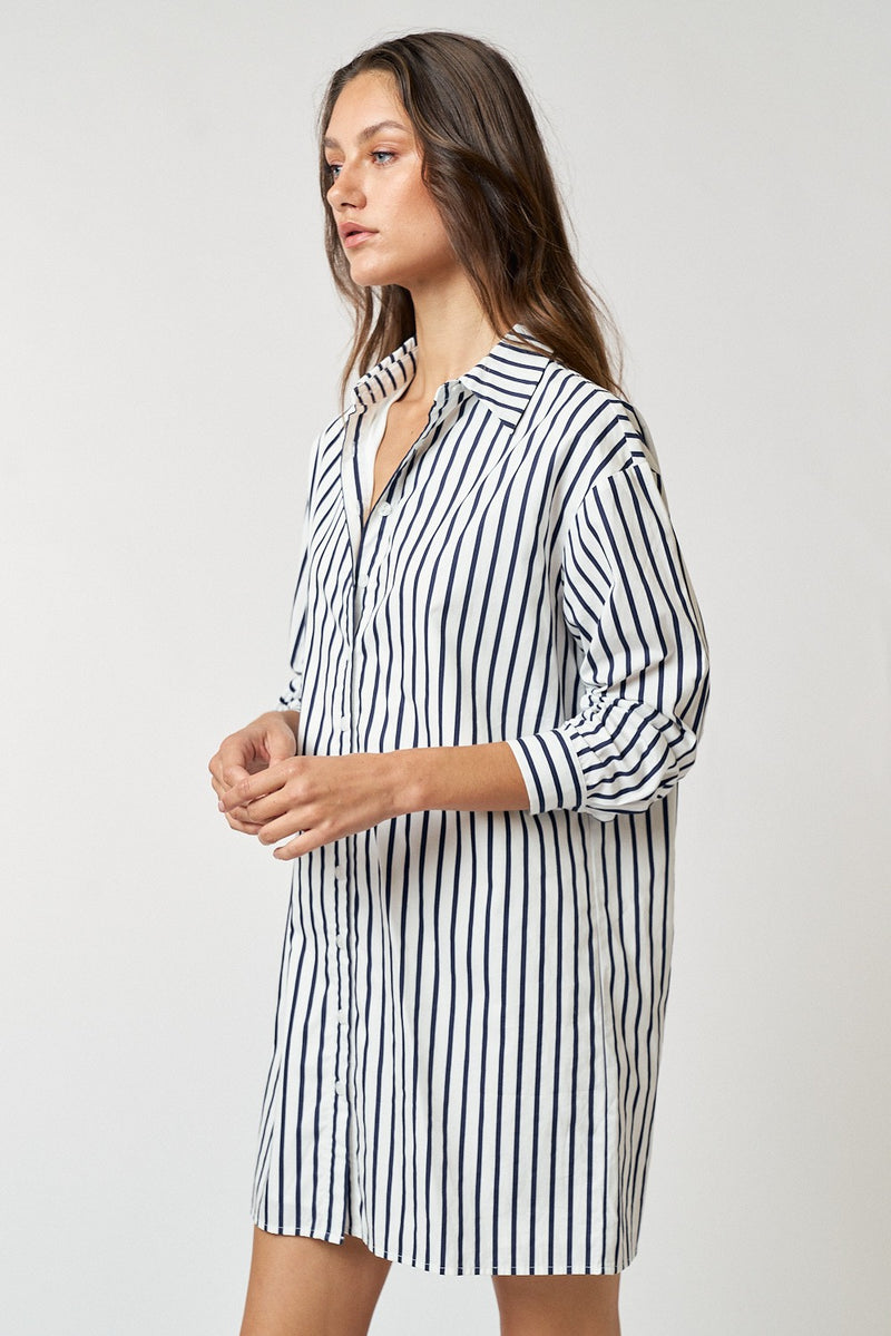 Button up Shirt Mini Dress