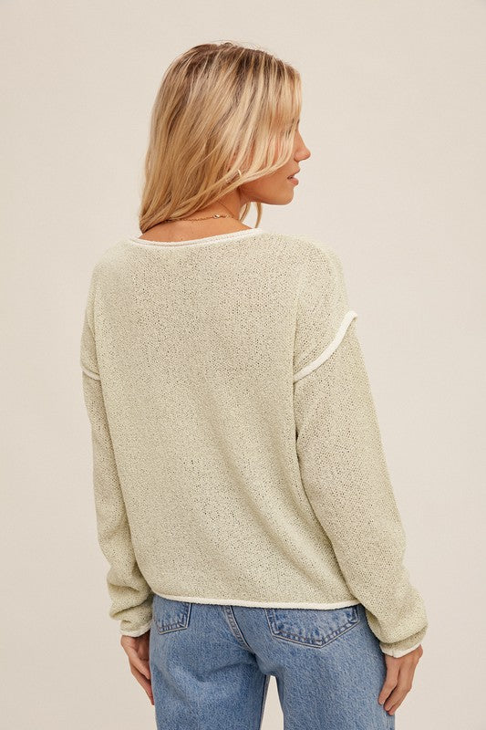 Sage Boatneck Sweater