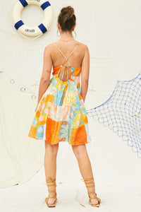 Summer Print Mini Dress
