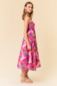 Tropical Print Dress