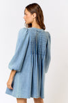 Tie Front Denim Dress