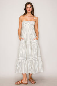 Striped Sleeveless Dress
