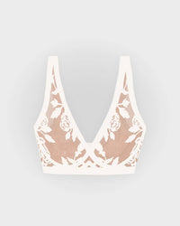 Sheer Flocked Bra