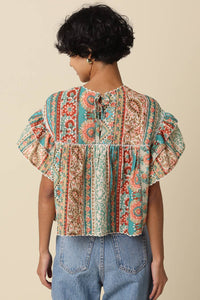 Teresa Flutter Sleeve Top