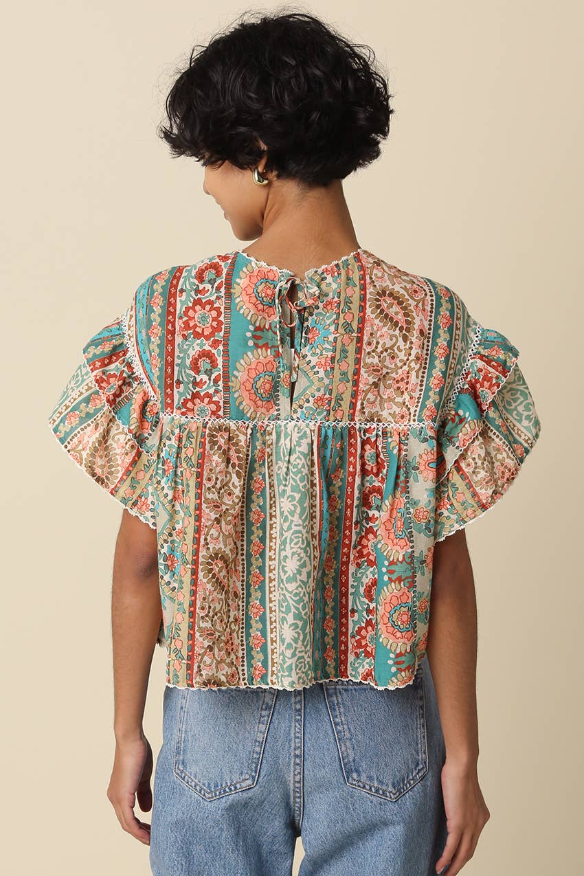 Teresa Flutter Sleeve Top