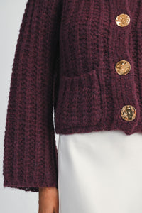 Gold Button Down Cardigan