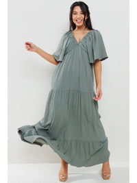 Flared Sleeve Dress