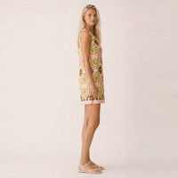 Seaside Mosaic Shift Mini Dress
