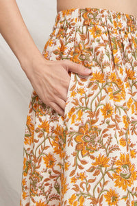 Floral Print Maxi Skirt