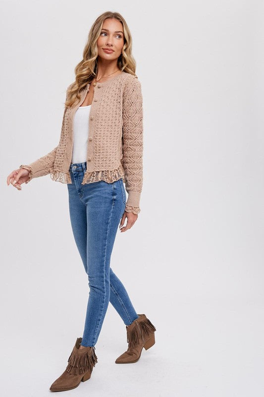 Lace Trim Sweater