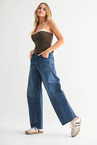 Barrel Jean Dark Denim