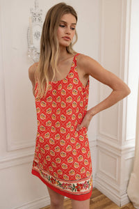 Border Mini Dress