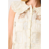 Lace Peter Pan Collar Top