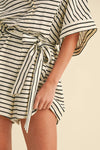 Relaxed Striped Romper