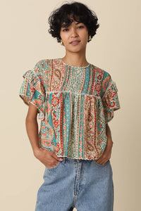 Teresa Flutter Sleeve Top