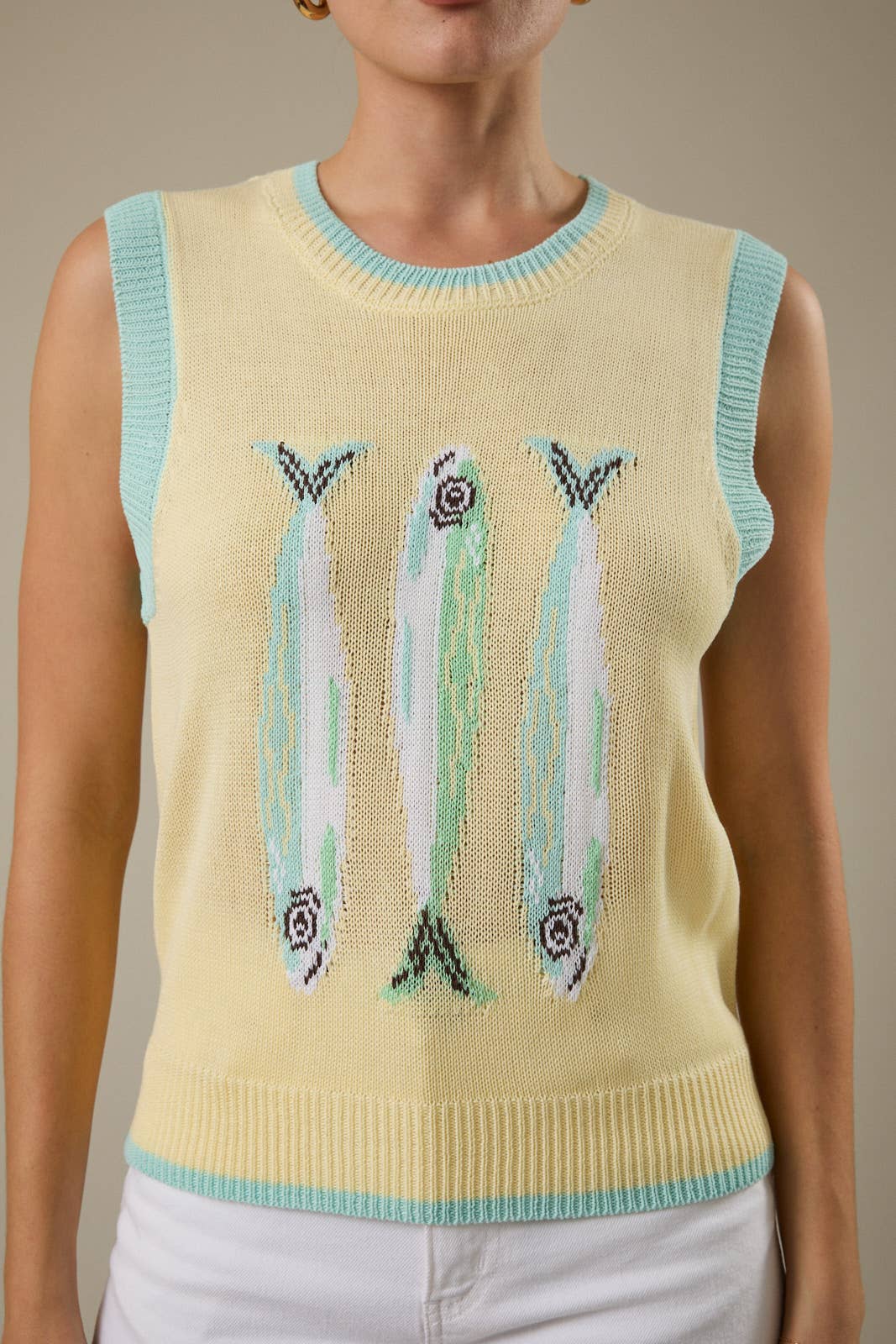 Fish Sweater Vest