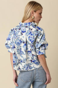 Sena Floral Cropped Shirt