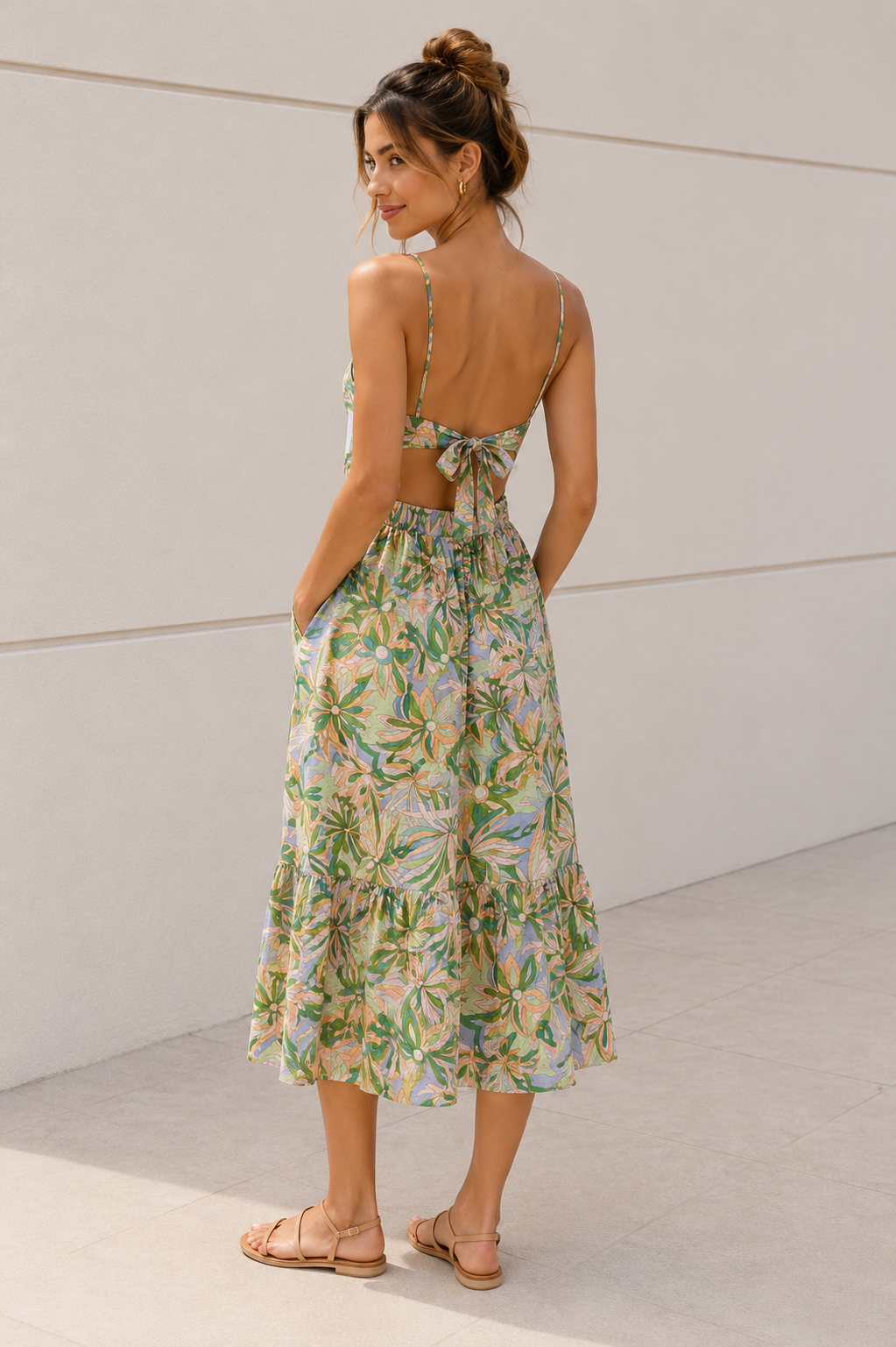Tropical Breeze Midi Dress