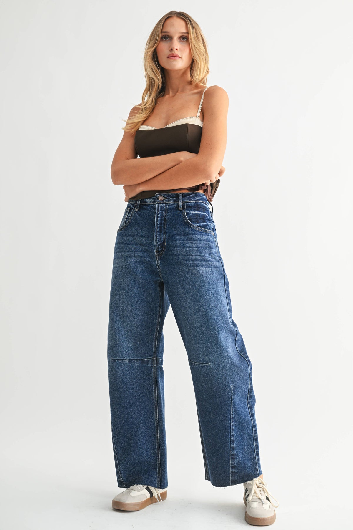 Barrel Jean Dark Denim