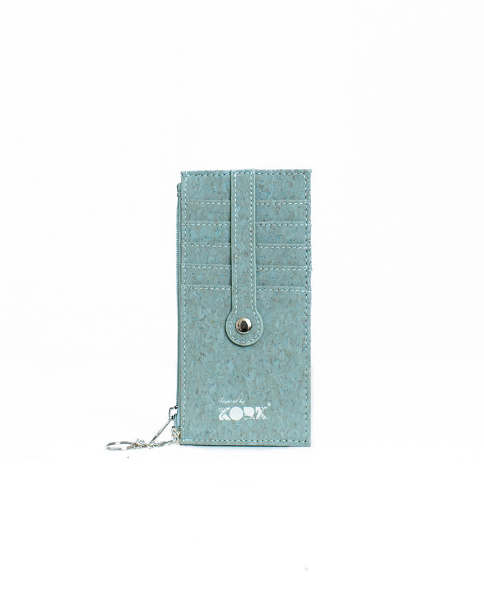 Cork Zippered Credit Card Wallet