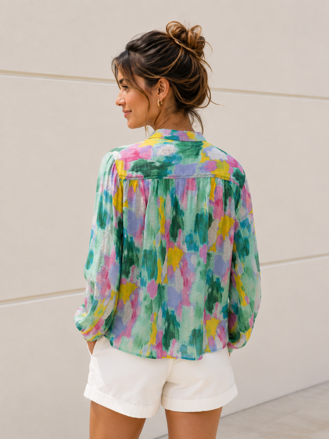 Watercolor Garden Blouse
