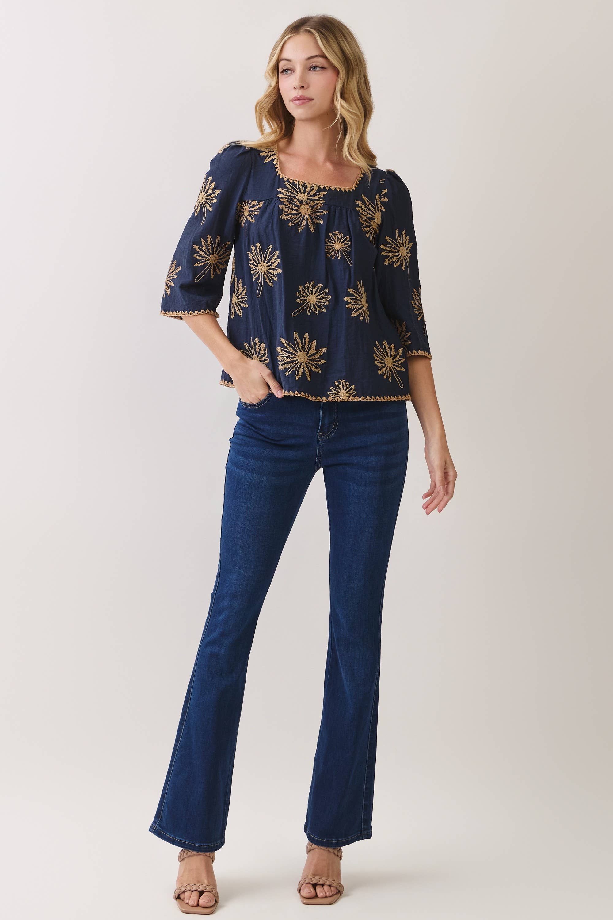 Square Neck Blouse