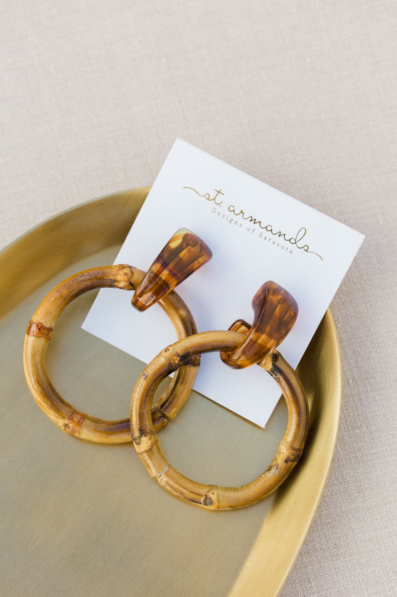 Bamboo Statement earrings