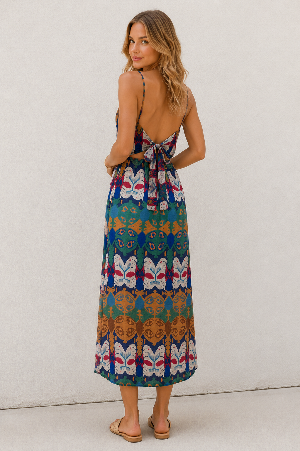 Bohemian Mosaic Maxi Dress