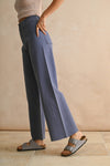 STRAIGHT WIDE LEG DENIM PANTS