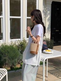 Bucket Bag Straw Handle