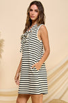 Seaside Serenity Stripe Mini Dress