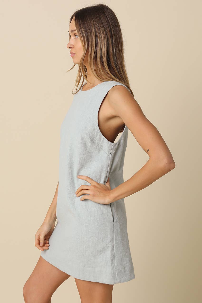 Eve Open-Back Mini Dress